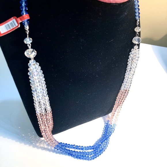 New Kalifano Crystal Glass Necklace - Picture 3 of 8